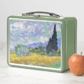 Lunch Box Vincent Van Gogh - Champ de blé avec cyprès (En situation)