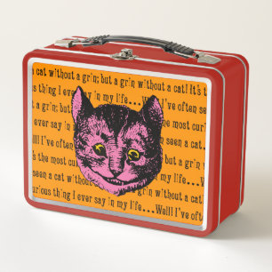 Lunch Box Vintage Alice au pays des merveilles Cheshire Chat