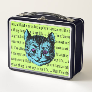 Lunch Box Vintage Alice au pays des merveilles Cheshire Chat