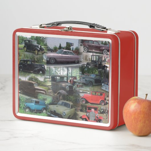 Lunch Box Vintage, Classique, Voitures anciennes (En situation)