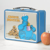 Lunch Box Vintage Cookie Monster Manger Cookies (En situation)