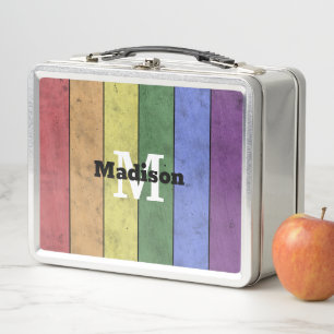 Lunch Box Vintage drapeau LGBT orgueil écarlate arc-en-ciel