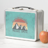 Lunch Box Vintages pastels montagnes appellent monogram (En situation)