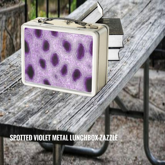 Lunch Box Violet tacheté