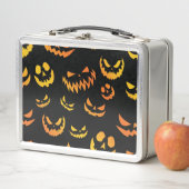 Lunch Box Visage du Citrouille Jack-o'-lantern (En situation)