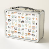 Lunch Box Visages conviviaux | Portraits d'animaux mignons (Dos)