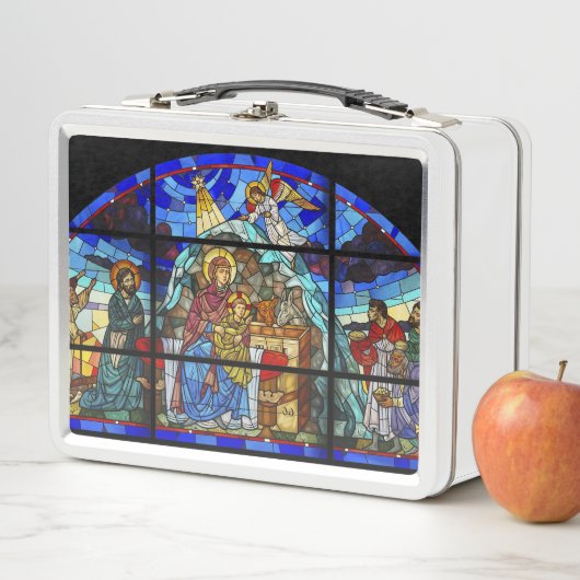Lunch Box Vitrail Naissance du Christ (En situation)