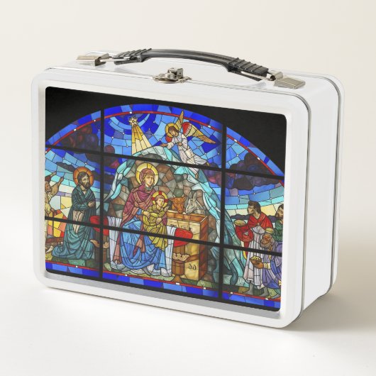 Lunch Box Vitrail Naissance du Christ (Devant)
