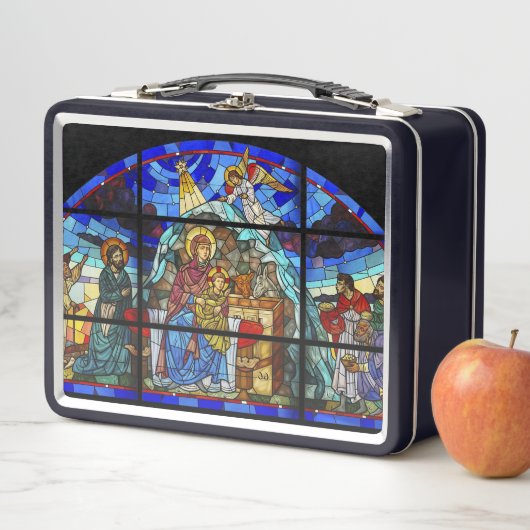 Lunch Box Vitrail Naissance du Christ (En situation)