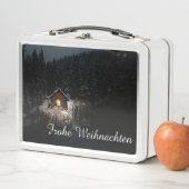 Lunch Box Vœux de Noël avec maison de sorcière (En situation)