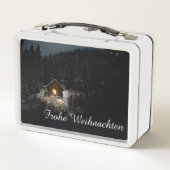 Lunch Box Vœux de Noël avec maison de sorcière (Dos)