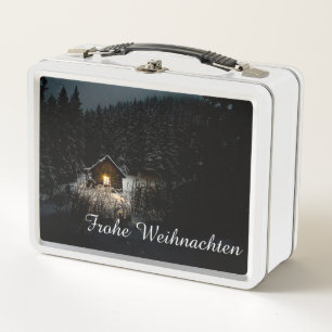 Lunch Box Vœux de Noël avec maison de sorcière