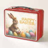Lunch Box Vœux de printemps du lapin de Pâques (Dos)