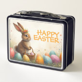 Lunch Box Vœux de printemps du lapin de Pâques (Dos)