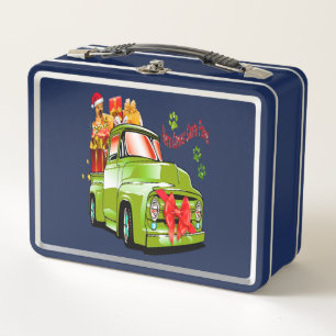 Lunch Box Voici Père Noël paws chien défilé de Noël camion