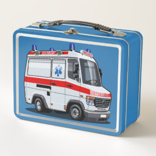 Lunch Box Voiture Ambulance Carton