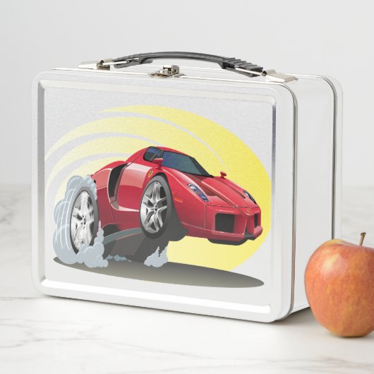 Lunch Box Voiture de dessin (En situation)