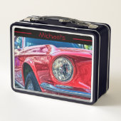 Lunch Box Voiture rouge stylé (Dos)
