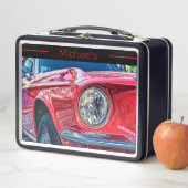 Lunch Box Voiture rouge stylé (En situation)