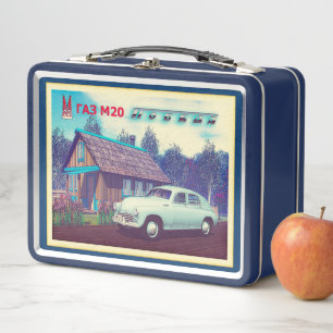 Lunch Box Voiture Russe GAZ M-20 Et Dacha