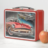 Lunch Box Voitures Abstraites classiques 1950 Boîte à lunch (En situation)