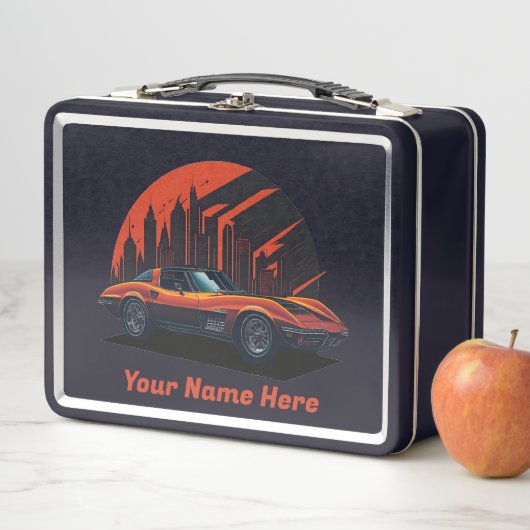Lunch Box Voitures classiques Chevy Corvette 002 (En situation)