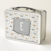 Lunch Box Voitures de dessin animé mignonnes Monogramme pers (Dos)