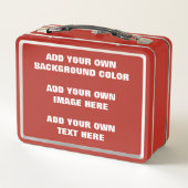 Lunch Box Votre couleur arrière - plan, votre image, votre p (Dos)