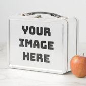 Lunch Box Votre image ici Plate de mélamine (En situation)