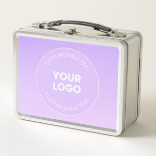 Lunch Box Votre logo Dégradé ombré lavande subtil