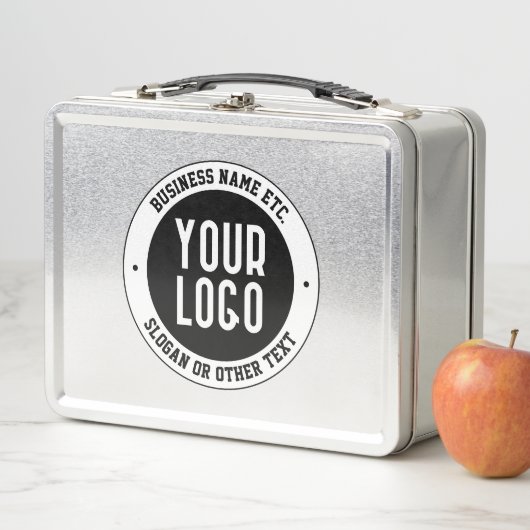 Lunch Box Votre logo ou votre conception d'entreprise | Text (En situation)