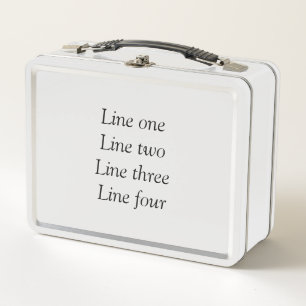 Lunch Box Votre message ici ajoutez le nom du texte image ci