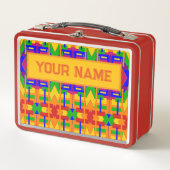 Lunch Box Votre nom Art graphique Vintage inspiré (Devant)