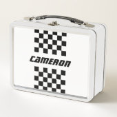 Lunch Box Votre nom Couleurs entièrement modifiables À damie (Devant)