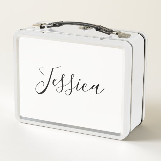 Lunch Box Votre nom | Script élégant (Dos)