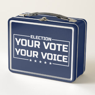 Lunch Box Votre Vote Votre Voix police blanche