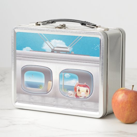 Lunch Box Voyage en train avec chat (En situation)