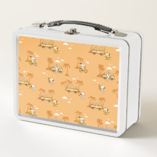 Lunch Box Voyage sur route   Peanuts Snoopy Beach Motif