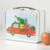 Lunch Box Vue latérale du camion père Noël Joyeux Noël (En situation)