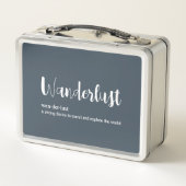 Lunch Box Wanderlust définition blanc gris bleu couleur (Dos)