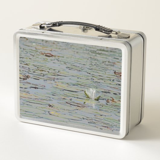 Lunch Box Warerlily Pond Lake Flower I Lunette Box (Dos)