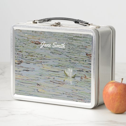 Lunch Box Warerlily Pond Lake Flower I Lunette Box (En situation)
