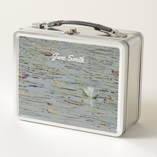 Lunch Box Warerlily Pond Lake Flower I Lunette Box (Devant)