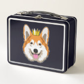 Lunch Box Welsh corgi with Crown (Devant)