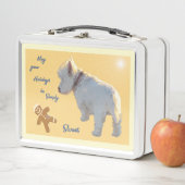 LUNCH BOX WESTIE POUR LA GAMELLE DE VACANCES (En situation)