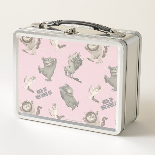 Lunch Box Where the Wild Things Are Pink Star Pattern (Devant)