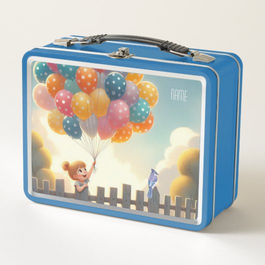 Lunch Box Whimsical/mignon ballon art (Devant)