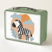 Lunch Box Whimsical Zebra Scandinave Influencée (Dos)