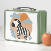 Lunch Box Whimsical Zebra Scandinave Influencée (En situation)
