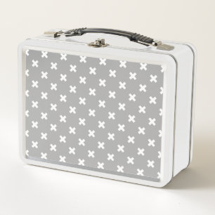 Lunch Box White cross stitches
